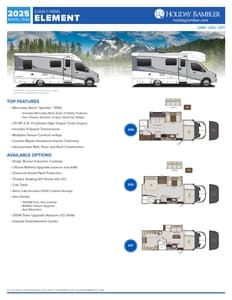 2025 Holiday Rambler Element Flyer page 1