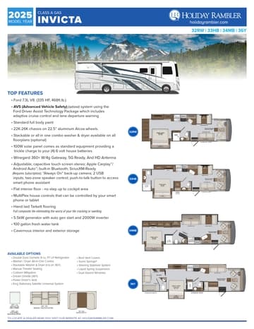 2025 Holiday Rambler Invicta Flyer