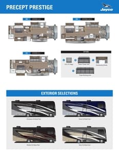 2025 Jayco Precept Prestige Flyer page 1