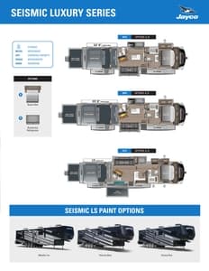 2025 Jayco Seismic Luxury Series Brochure page 3