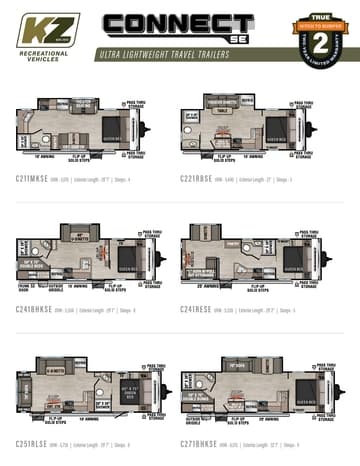 2025 KZ RV Connect SE Flyer