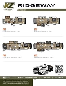 2025 KZ RV Ridgeway Flyer page 1