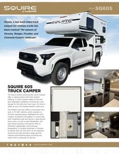 2025 Lance Squire Sq605 Flyer page 1