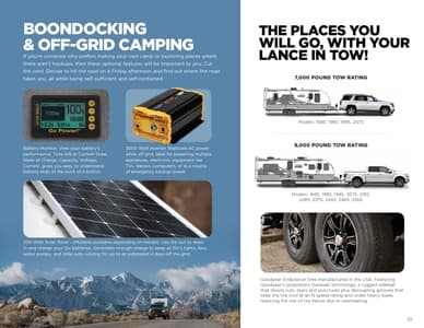 2025 Lance Travel Trailers Brochure page 23