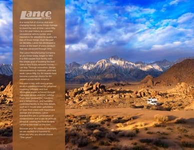 2025 Lance Truck Campers Brochure page 2