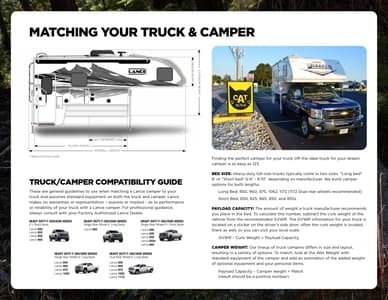 2025 Lance Truck Campers Brochure page 6