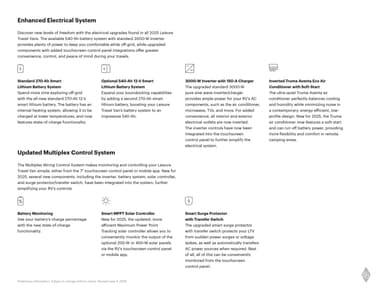 2025 Leisure Travel Vans Product Updates Brochure page 3