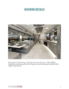 2025 Renegade RV Explorer Brochure page 5
