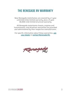 2025 Renegade RV Explorer Brochure page 25