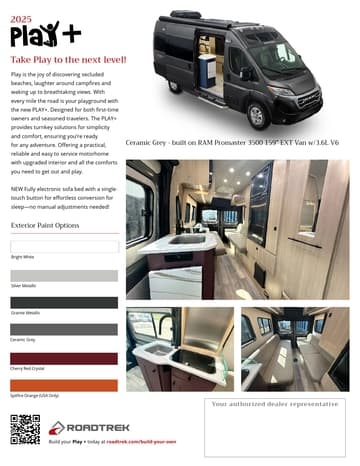 2025 Roadtrek Play Flyer