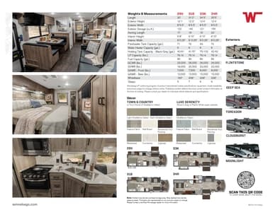 2025 Winnebago Vista Preview Sheet Brochure page 2