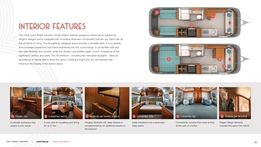 2026 Airstream Frank Lloyd Wright Usonian Limited Edition Brochure page 14