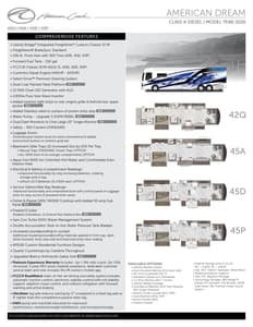 2026 American Coach American Dream Flyer page 1