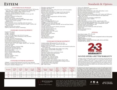 2026 Entegra Coach Esteem Brochure page 4