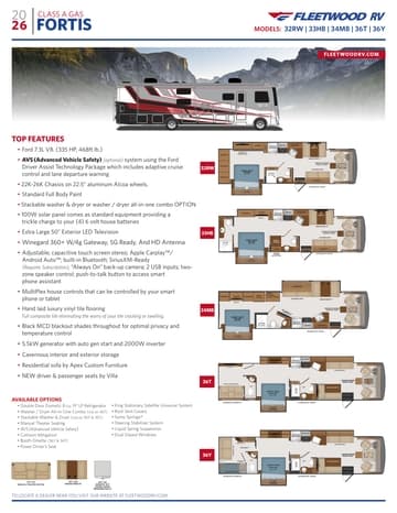 2026 Fleetwood Fortis Flyer