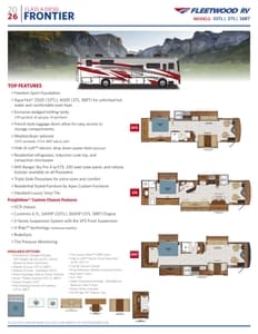 2026 Fleetwood Frontier Flyer page 1