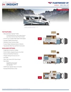 2026 Fleetwood Insight Flyer page 1