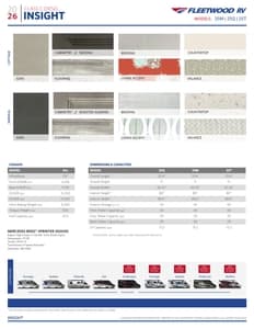 2026 Fleetwood Insight Flyer page 2