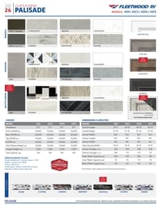 2026 Fleetwood Palisade Flyer page 2