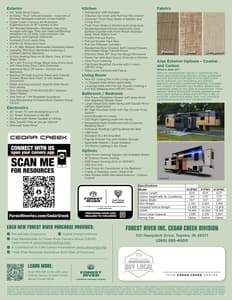2026 Forest River Cottage Fifth Wheel Floorplans Brochure page 4