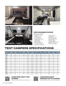 2026 Forest River Flagstaff Tent Campers Brochure page 2