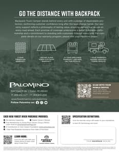 2026 Forest River Palomino Backpack Edition Brochure page 8