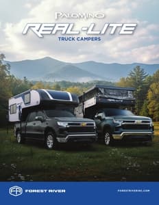 2026 Forest River Palomino Real Lite Truck Campers Brochure page 1