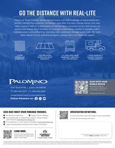 2026 Forest River Palomino Real Lite Truck Campers Brochure page 8