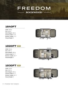 2026 Forest River Rockwood Tent Campers Brochure page 4