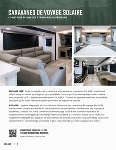 2026 Forest River Solaire French Brochure page 2
