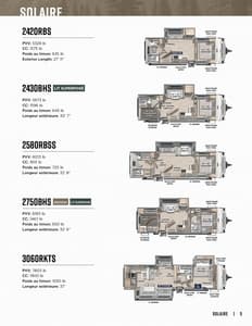 2026 Forest River Solaire French Brochure page 5