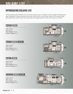 2026 Forest River Solaire Brochure page 4