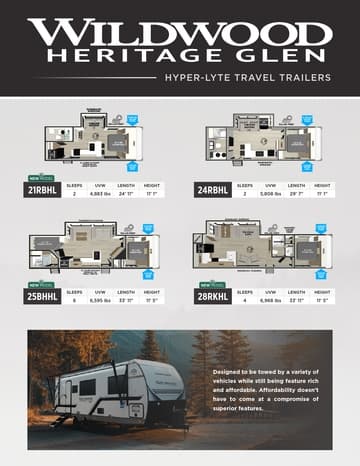 2026 Forest River Wildwood Heritage Glen Brochure