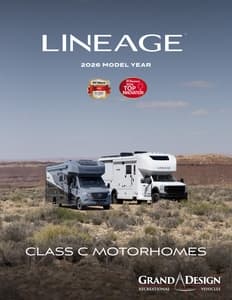 2026 Grand Design Lineage Class C Brochure page 1