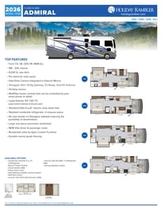 2026 Holiday Rambler Admiral Flyer page 1