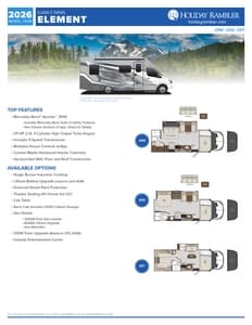 2026 Holiday Rambler Element Flyer page 1