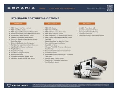 2026 Keystone RV Arcadia Full Size Flyer page 2