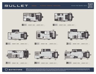 2026 Keystone RV Bullet Classic Brochure page 1