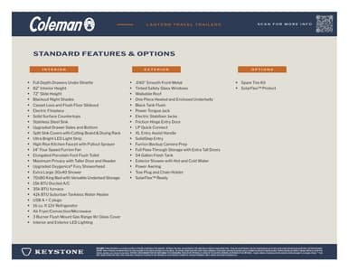2026 Keystone RV Coleman Lantern Flyer page 2