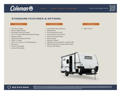 2026 Keystone RV Coleman Light Flyer page 2