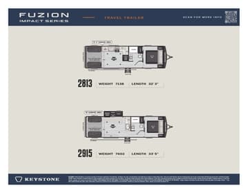 2026 Keystone RV Fuzion Impact Travel Trailer Flyer