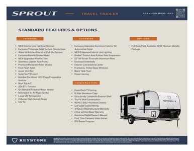 2026 Keystone RV Sprout Flyer page 2