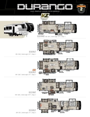 2026 KZ RV Durango Flyer