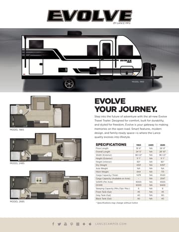 2026 Lance Evolve 1965 Brochure