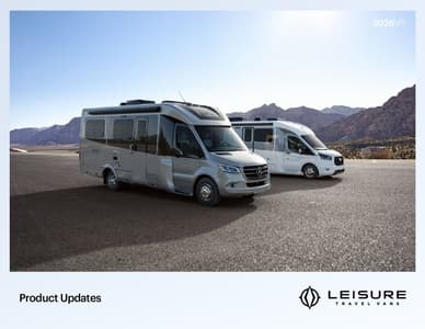 2026 Leisure Travel Vans Product Updates Brochure page 1