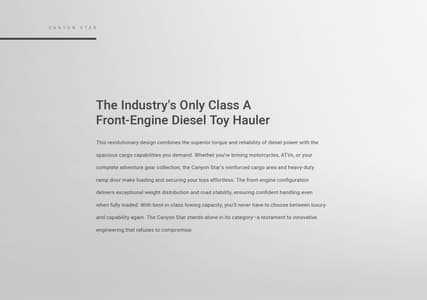 2026 Newmar Canyon Star Brochure page 2