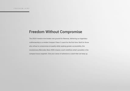 2026 Newmar Freedom Aire Brochure page 2