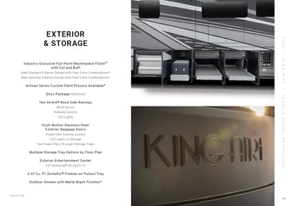 2026 Newmar King Aire Brochure page 19