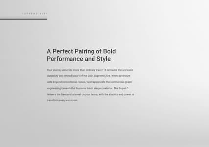 2026 Newmar Supreme Aire Brochure page 2