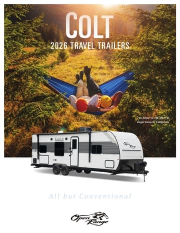 2026 Open Range RV Colt Travel Trailers Brochure